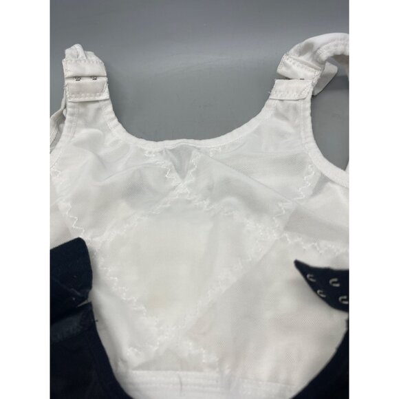 set of 3 sport bra brown white black front closer adjustable shoulder XL READ - Picture 6 of 9